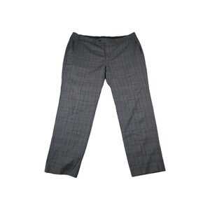 Lauren Ralph Lauren Dress Pants Men's 40x30 Gray Plaid Wool Blend